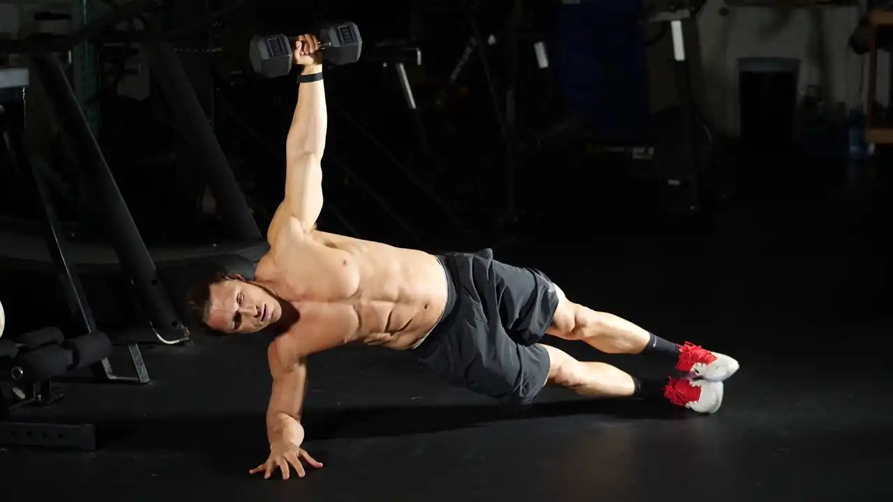 Những bài tập giảm mỡ bụng cho nam nhanh nhất: Side Plank with hip lift